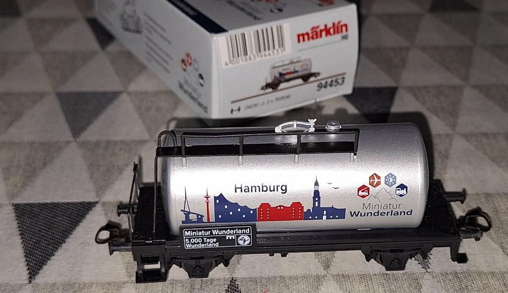 Märklin HO 94453 Ketelwagen Hamburg van de DB, Ophalen of Verzenden, Zo goed als nieuw, Wagon, Märklin