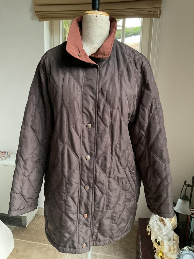 Damesjas van Lebek , maat 46, Ophalen of Verzenden, Maat 46/48 (XL) of groter, Bruin