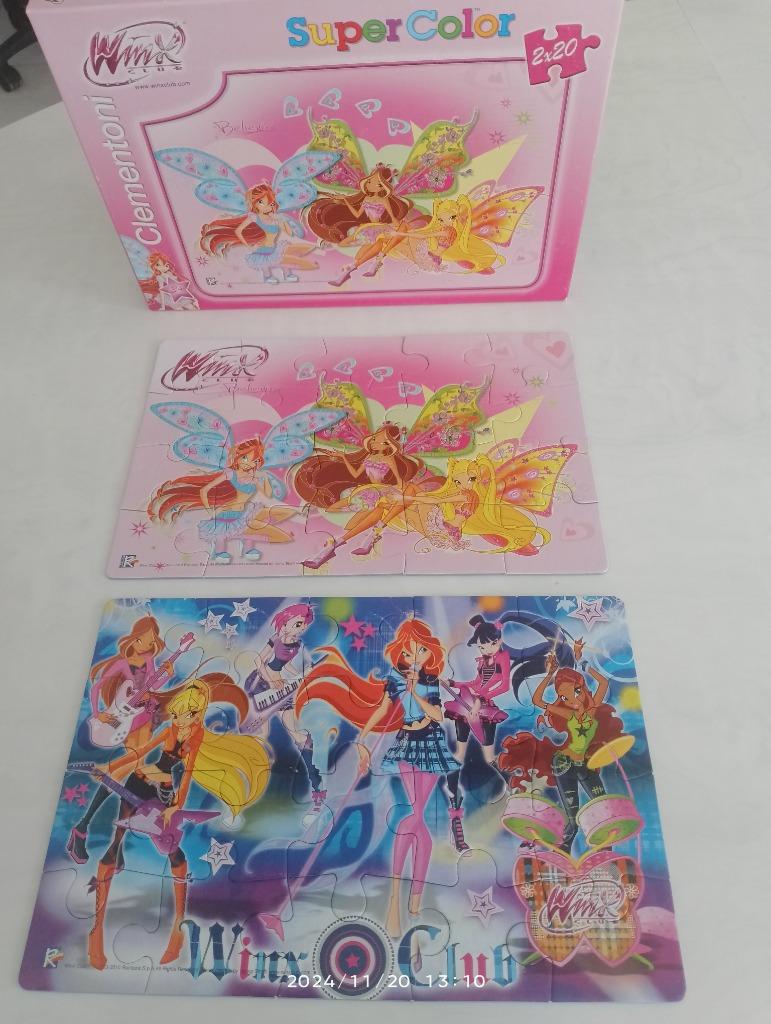 Puzzel clementoni super color, Winx, Ophalen of Verzenden, 10 tot 50 stukjes, Zo goed als nieuw