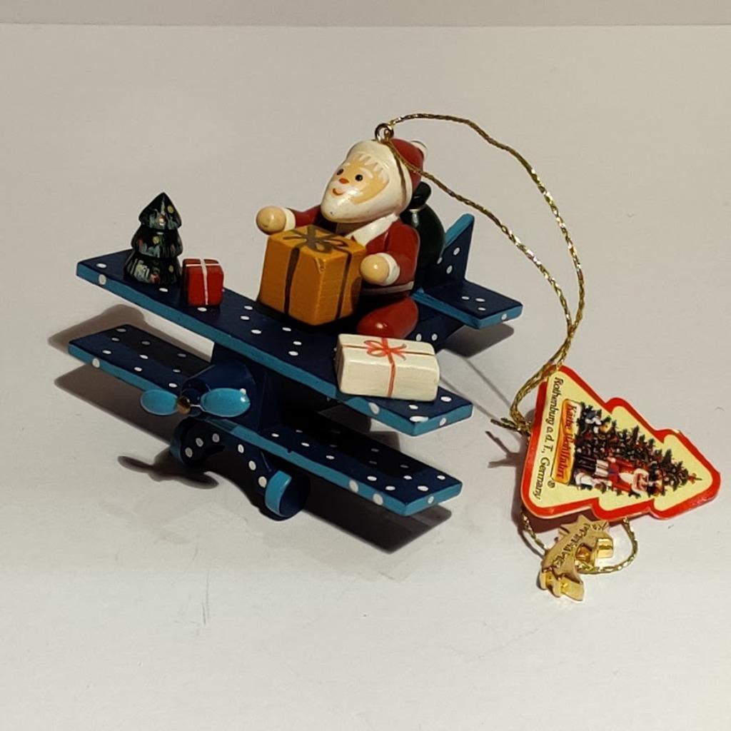 Collection Käthe Wohlfahrt Père Noël dans un avion, Enlèvement ou Envoi