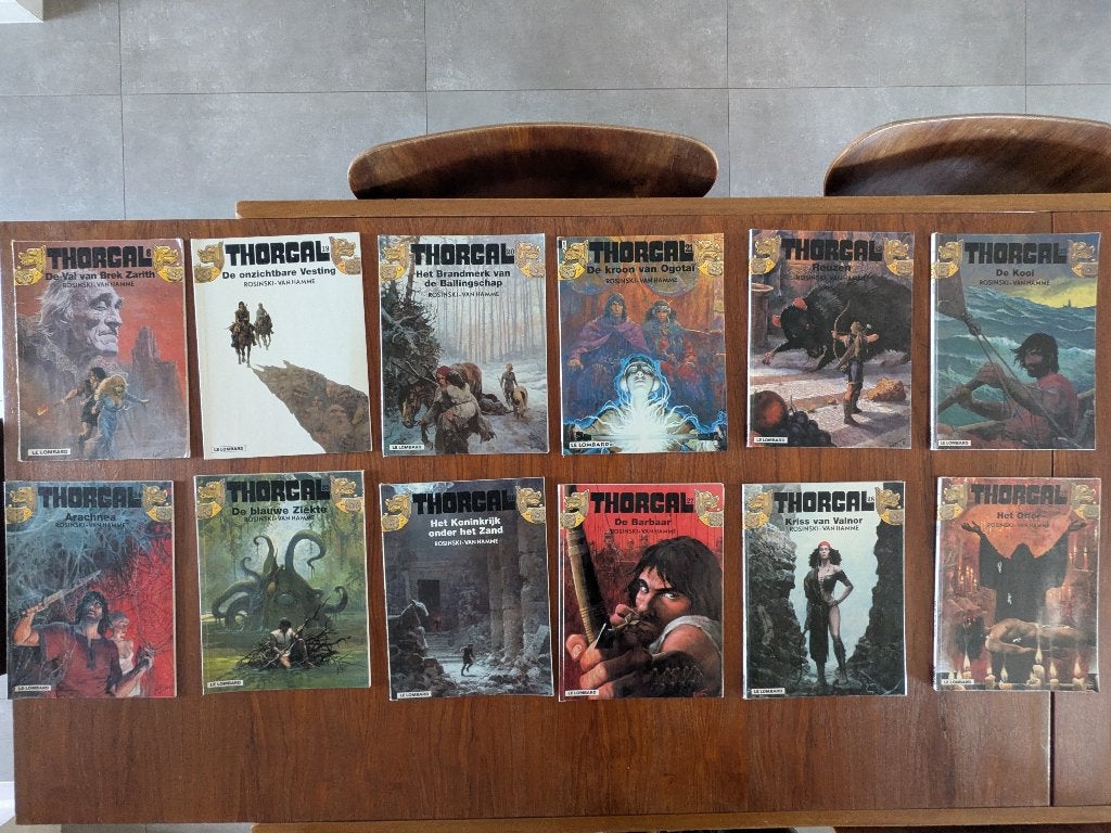 Thorgal strips (sommige eerste uitgave), Ophalen, Rosinski-Van Hamme, Zo goed als nieuw, Meerdere stripboeken
