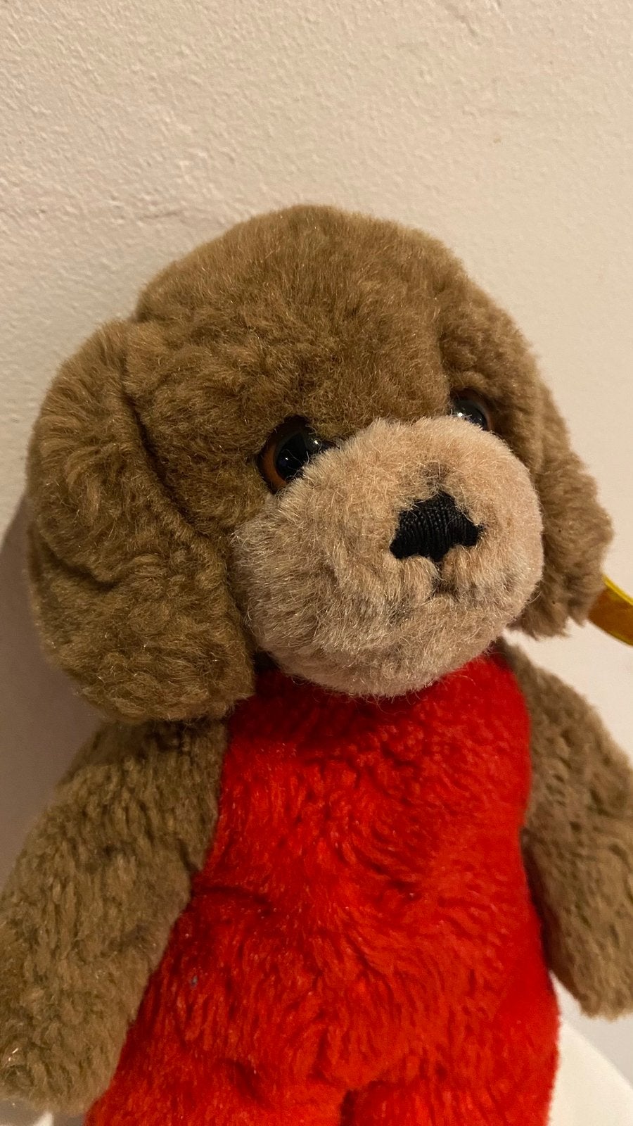 Pack de chiens vintage Steiff Toldi EAN 6258/22 brun rouge, Collections, Enlèvement ou Envoi, Utilisé, Steiff