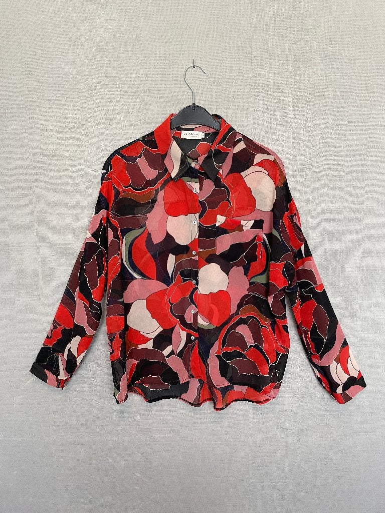 Blouse met kleurrijk patroon van Lili Sidonio (XL), Meerkleurig, Maat 46/48 (XL) of groter, Ophalen of Verzenden, Zo goed als nieuw