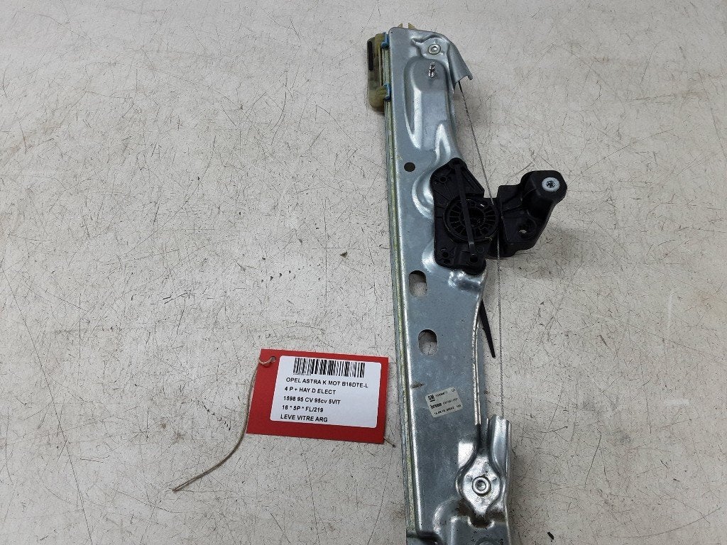 MECANISME VITRE ARRIÈRE GAUCHE Opel Astra K (C31351101), Opel, Opel Automobile GmbH, Utilisé, Kontakt-opel@opel.com