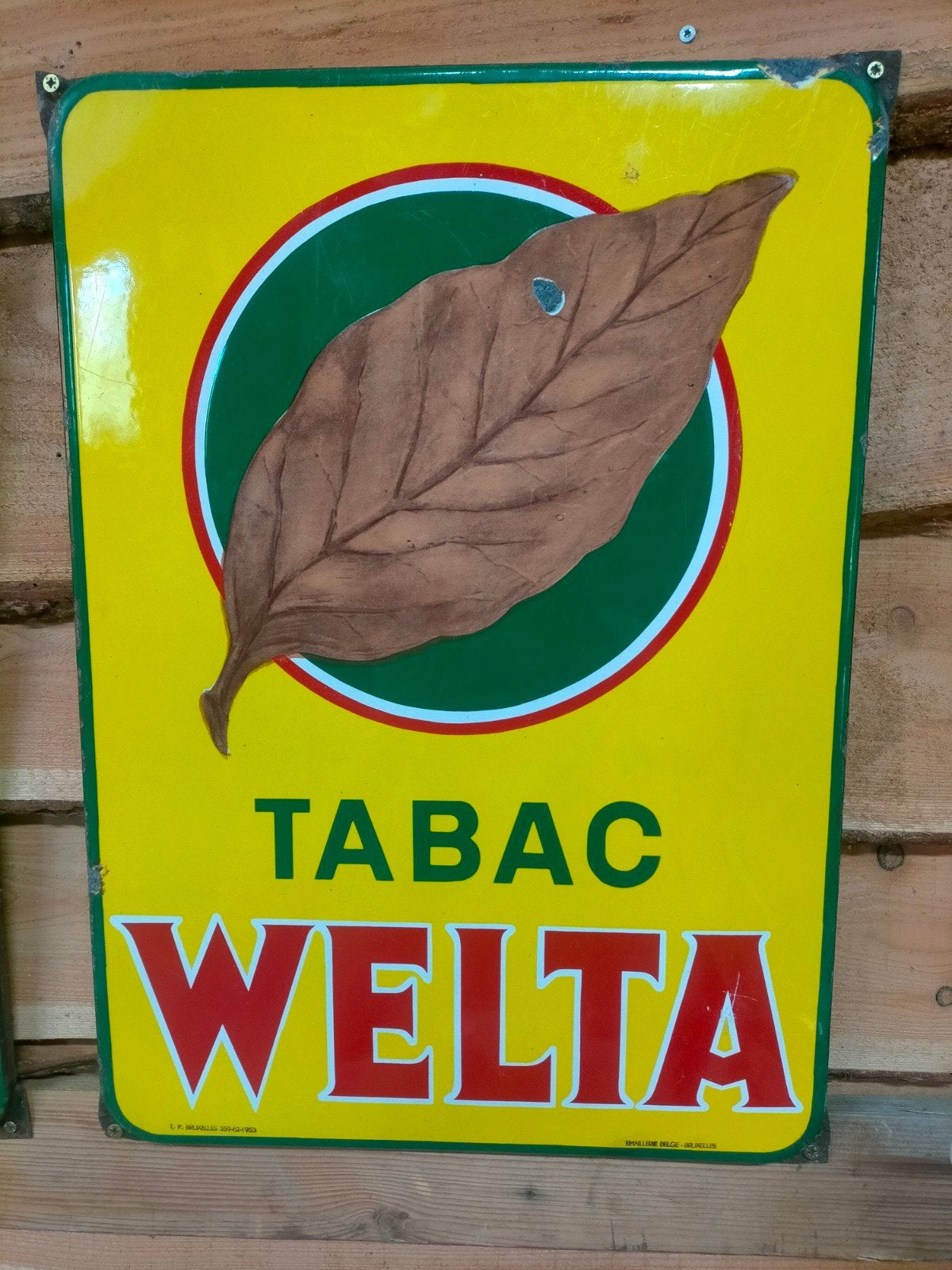 Tabac Welta Emaillerie Belge 1953, Ophalen