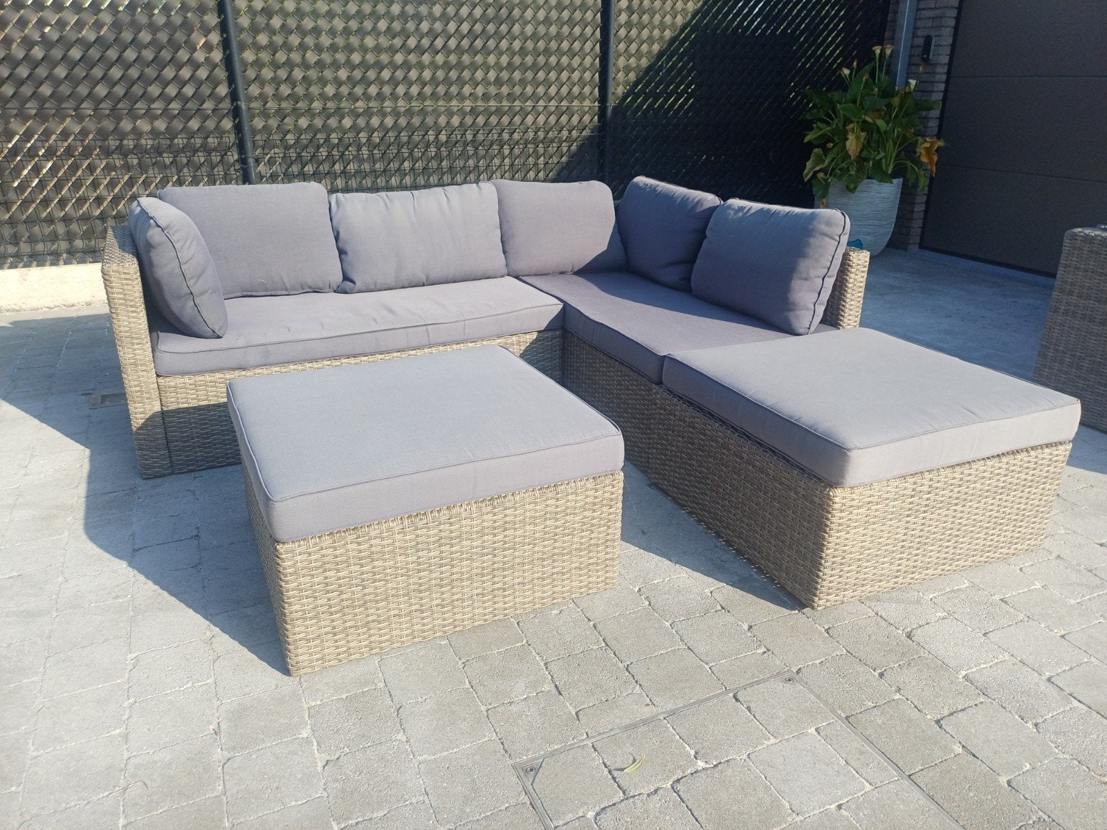 Wicker tuinset te koop, goede staat, Ophalen, Wicker, Tuinset