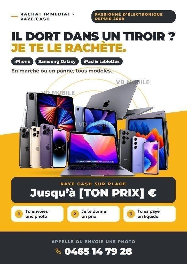 Je rachete MacBook iPhone iPad en panne ou OK - Paye cash, Enlèvement ou Envoi, Reconditionné, MacBook