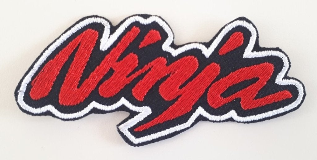 Kawasaki Ninja strijkplaatje patch - Rood - 100 x 47 mm, Ophalen of Verzenden, Nieuw