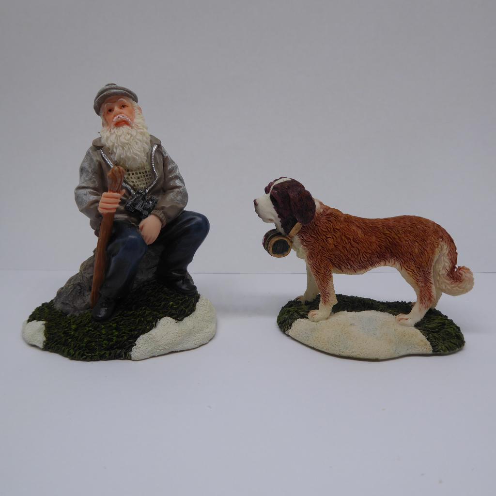 Luville Objet Homme avec Saint Bernard 601611, Divers, Noël, Comme neuf, Enlèvement ou Envoi
