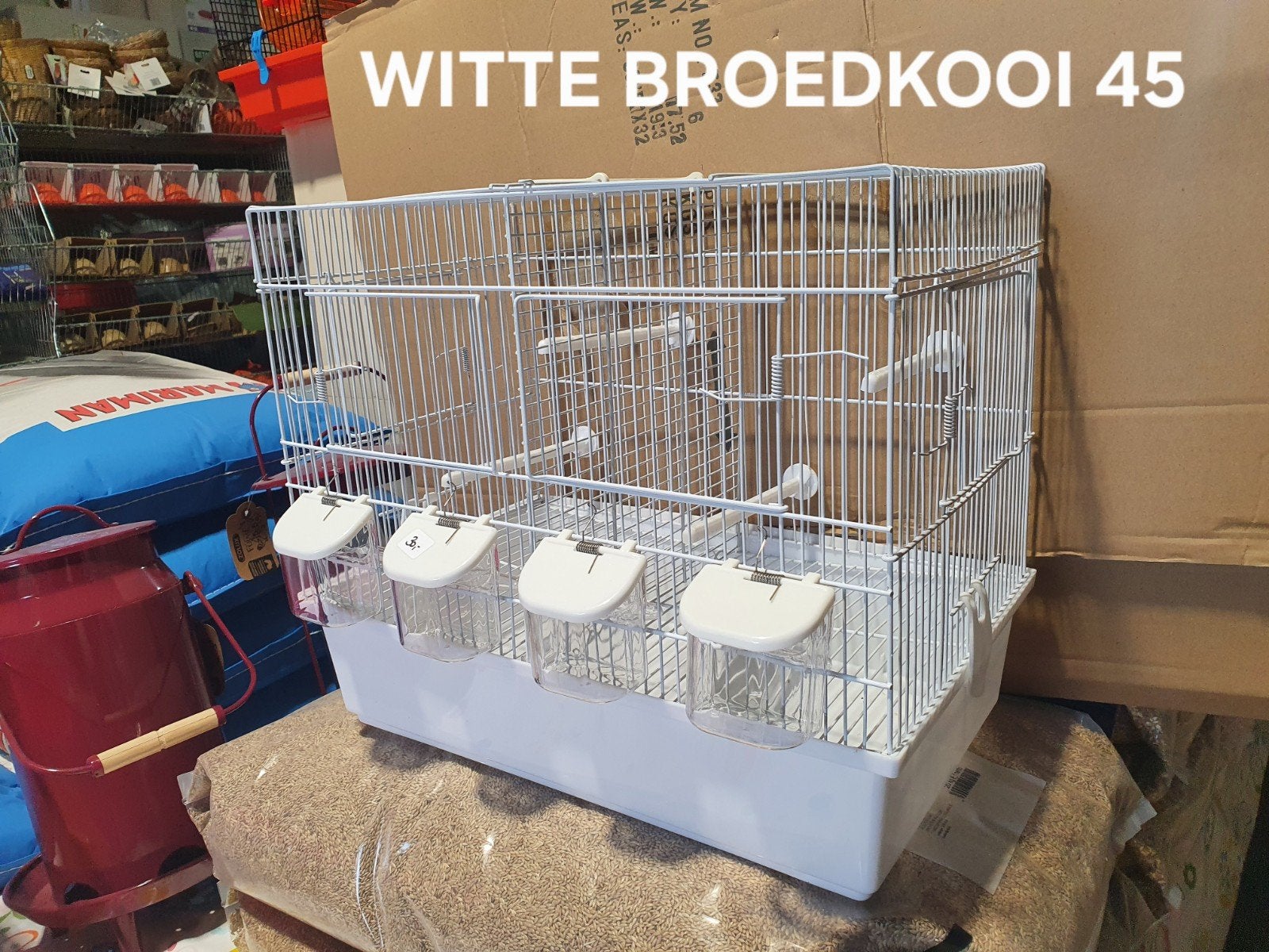 Cage d'élevage blanche, cage métallique, 45 cm, nouvelle, Animaux & Accessoires, Autres accessoires pour animaux, Enlèvement, Neuf