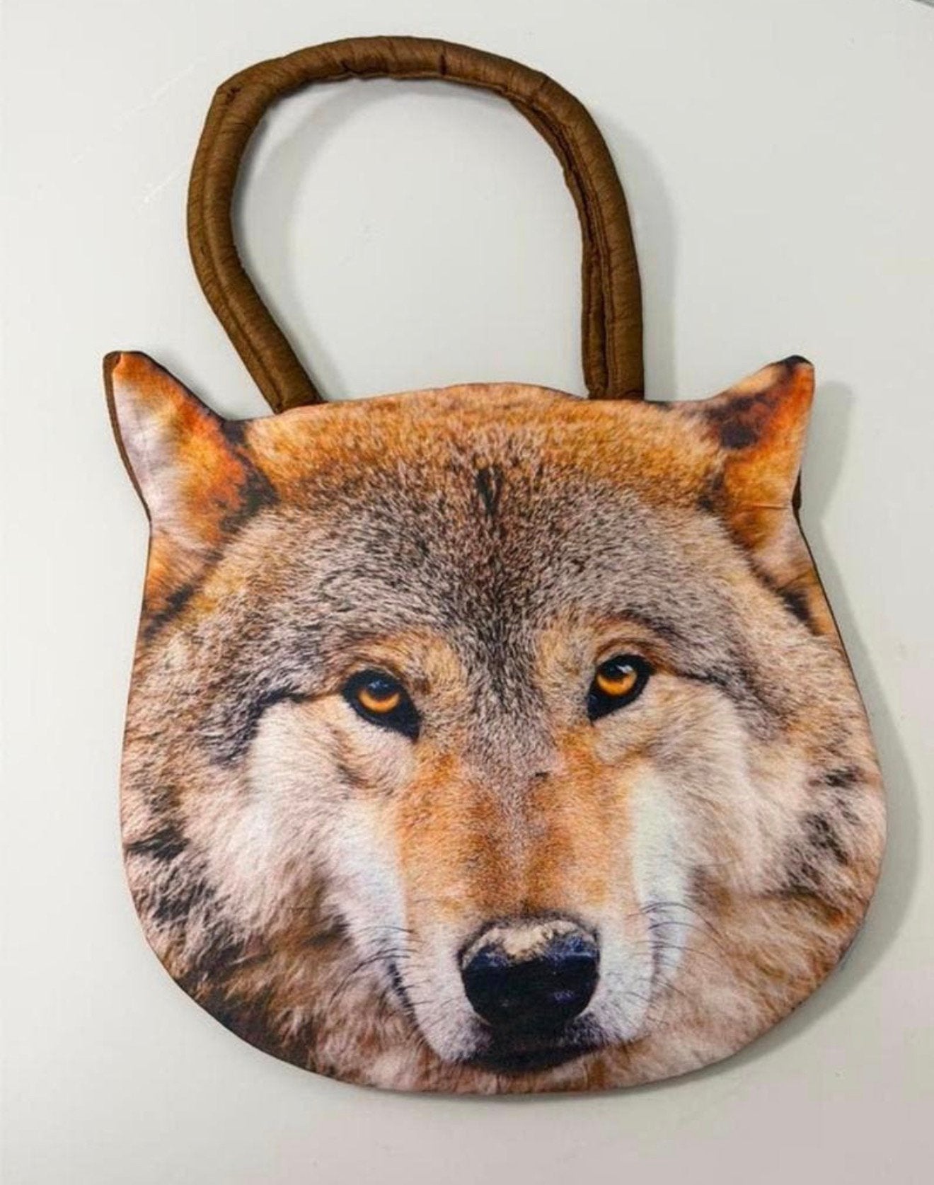 New Wolf Bag Wolves Wolvenkop Sac à main Shopper 35x35cm, Enlèvement ou Envoi, Neuf, Brun, Shopper