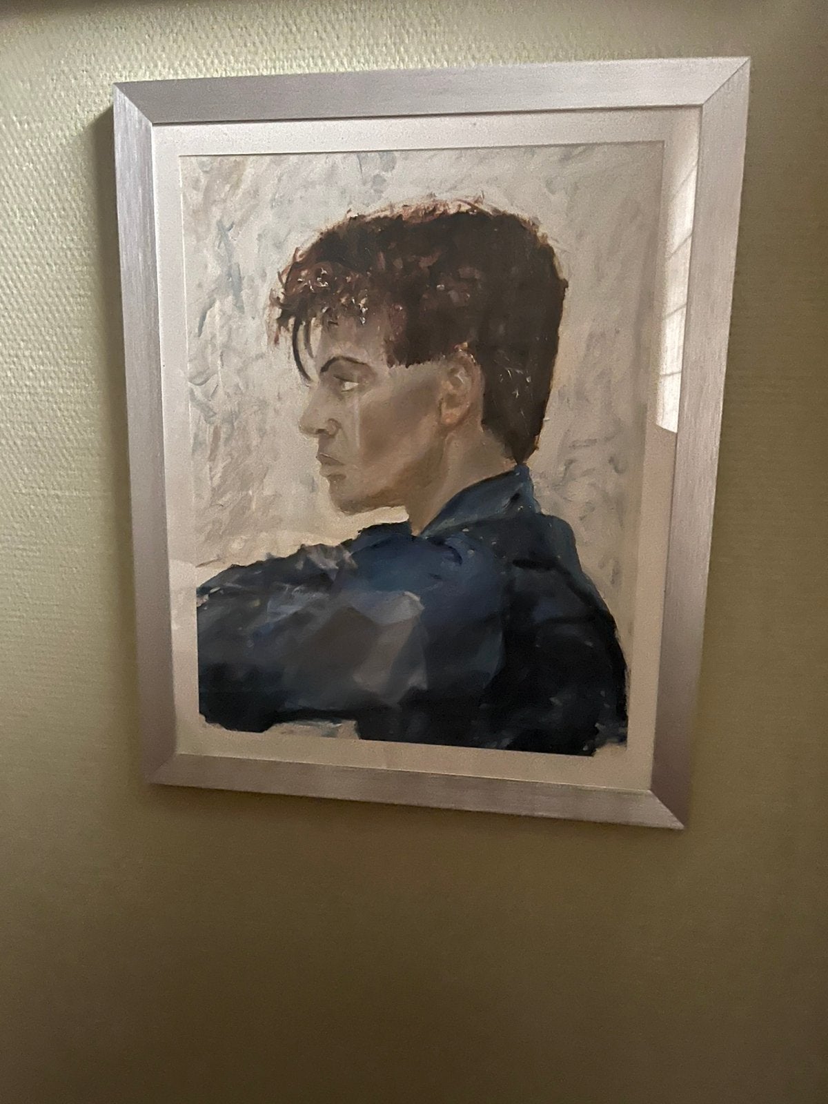 Portrait Of A Handsome Young Man, Antiquités & Art, Art | Dessins & Photographie, Enlèvement ou Envoi, Tableau
