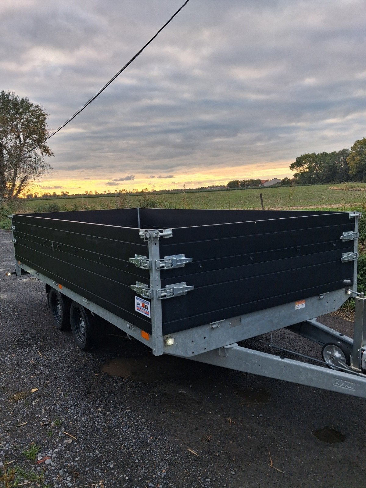 SARIS PL 4m06 x 2m04 3,5ton, Opzetborden + net + rijplaten!