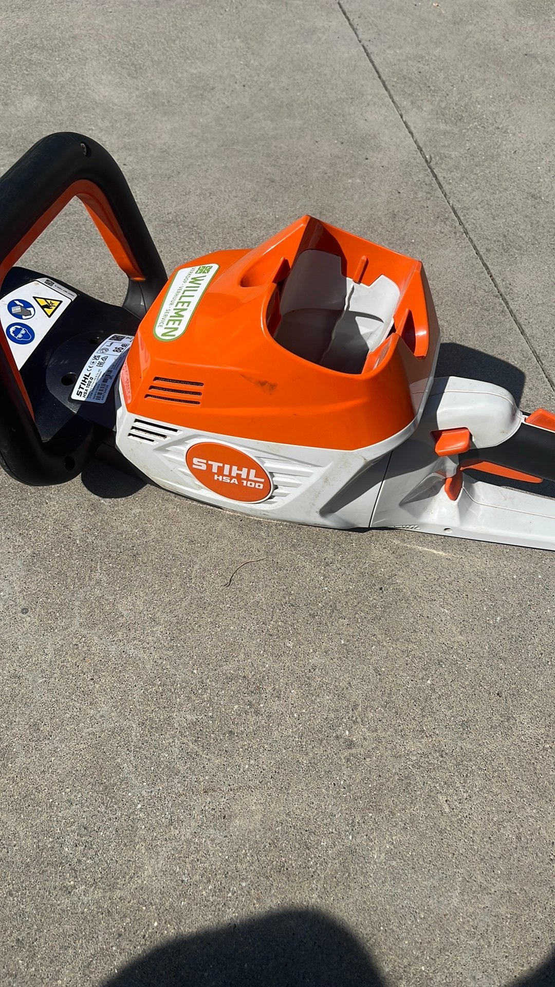 Stihl HSA 100, Ophalen, Zo goed als nieuw, Accu