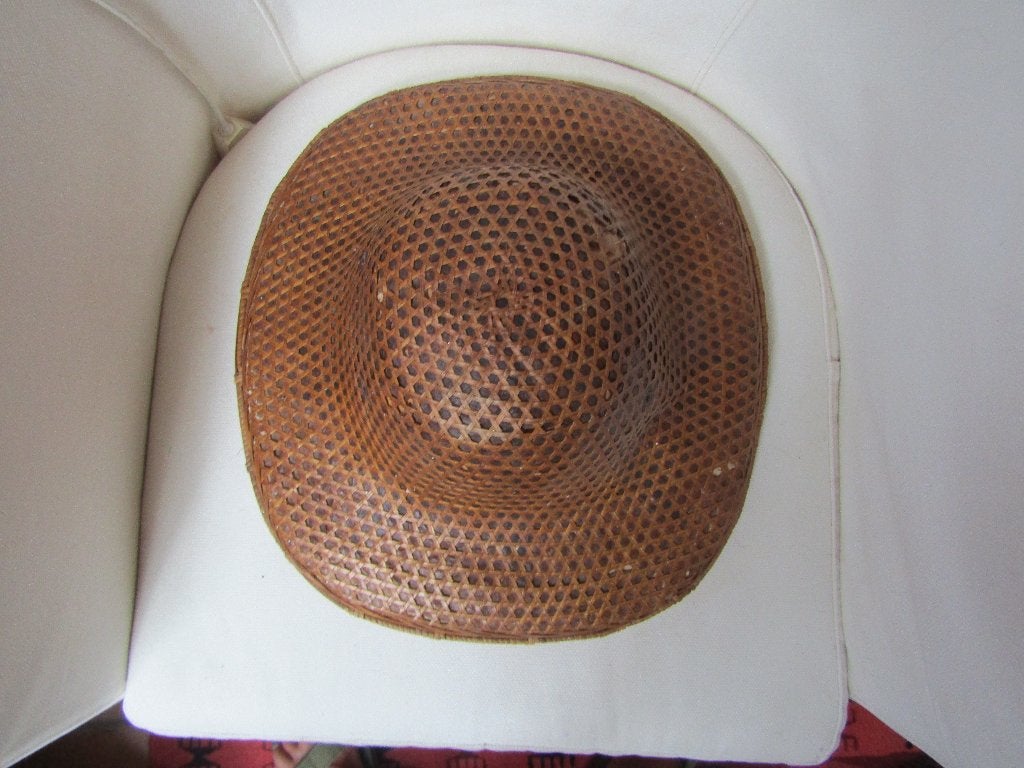 Magnifique chapeau colonial asiatique vintage, Antiquités & Art, Enlèvement ou Envoi