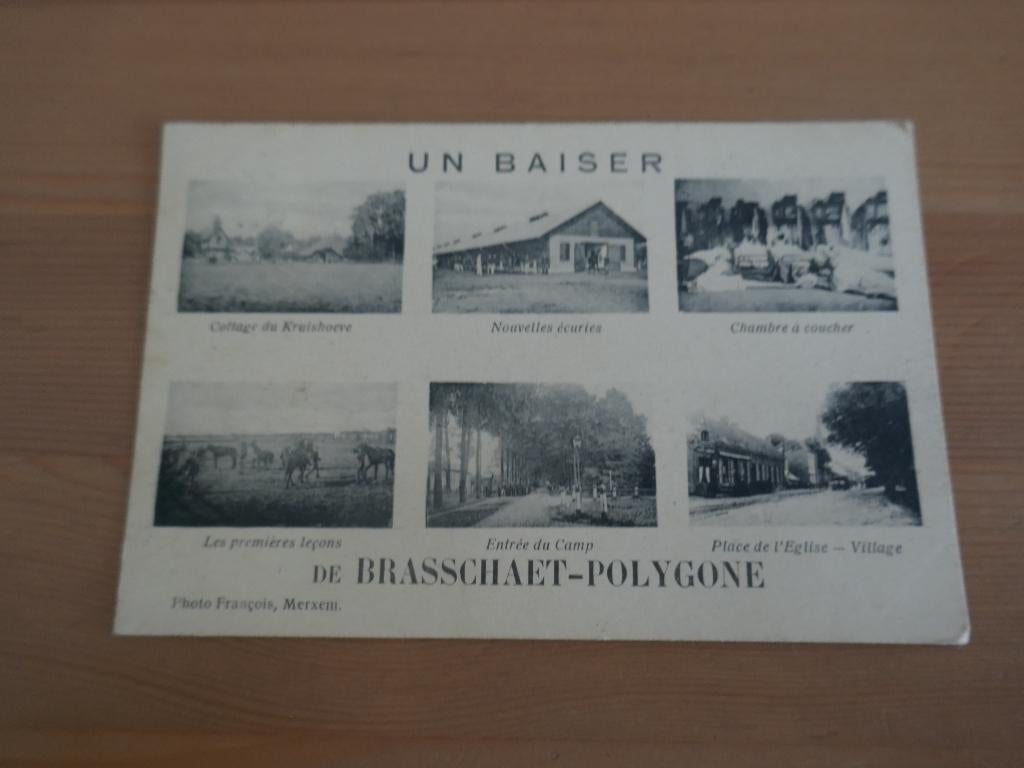 brasschaat un baiser de brasschaet-polygone, Verzamelen, Postkaarten | België, Verzenden, Gelopen, Antwerpen