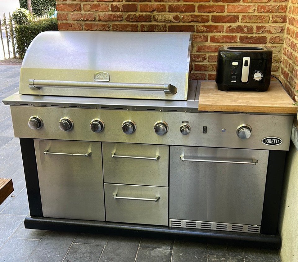 Boretti luciano gas bbq buitenkeuken, Ophalen, Gebruikt