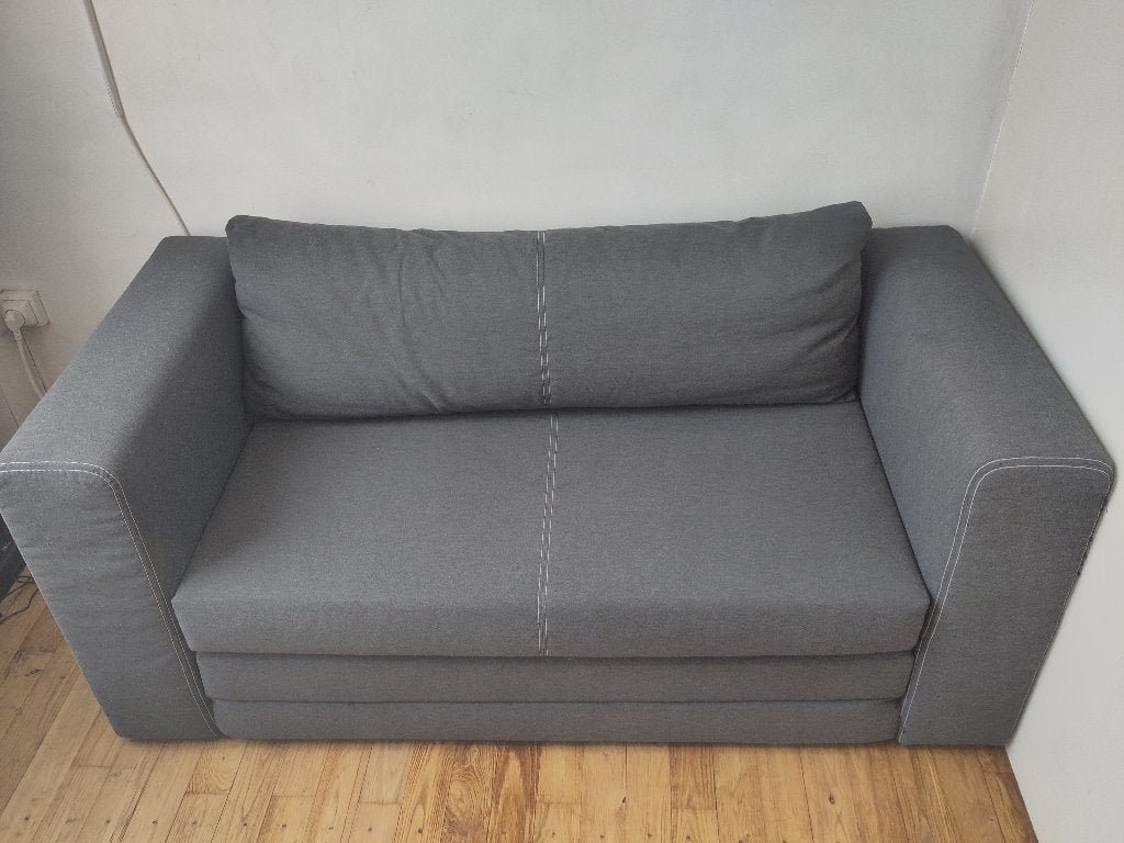 Omvormbare bank (clic clac), Ophalen, Gebruikt, Minder dan 75 cm, Tweepersoons