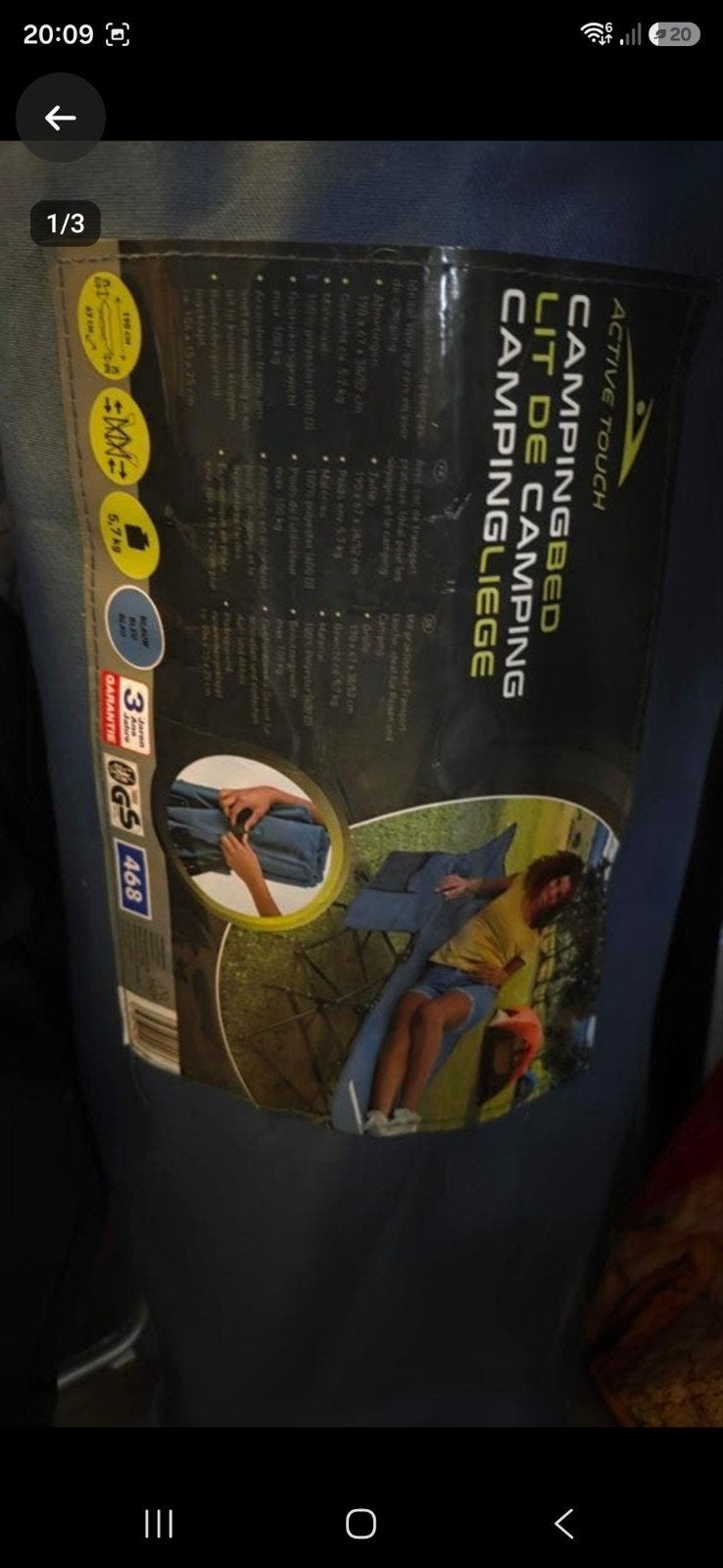 camping bed, Caravans en Kamperen, Overige Caravans en Kamperen, Ophalen