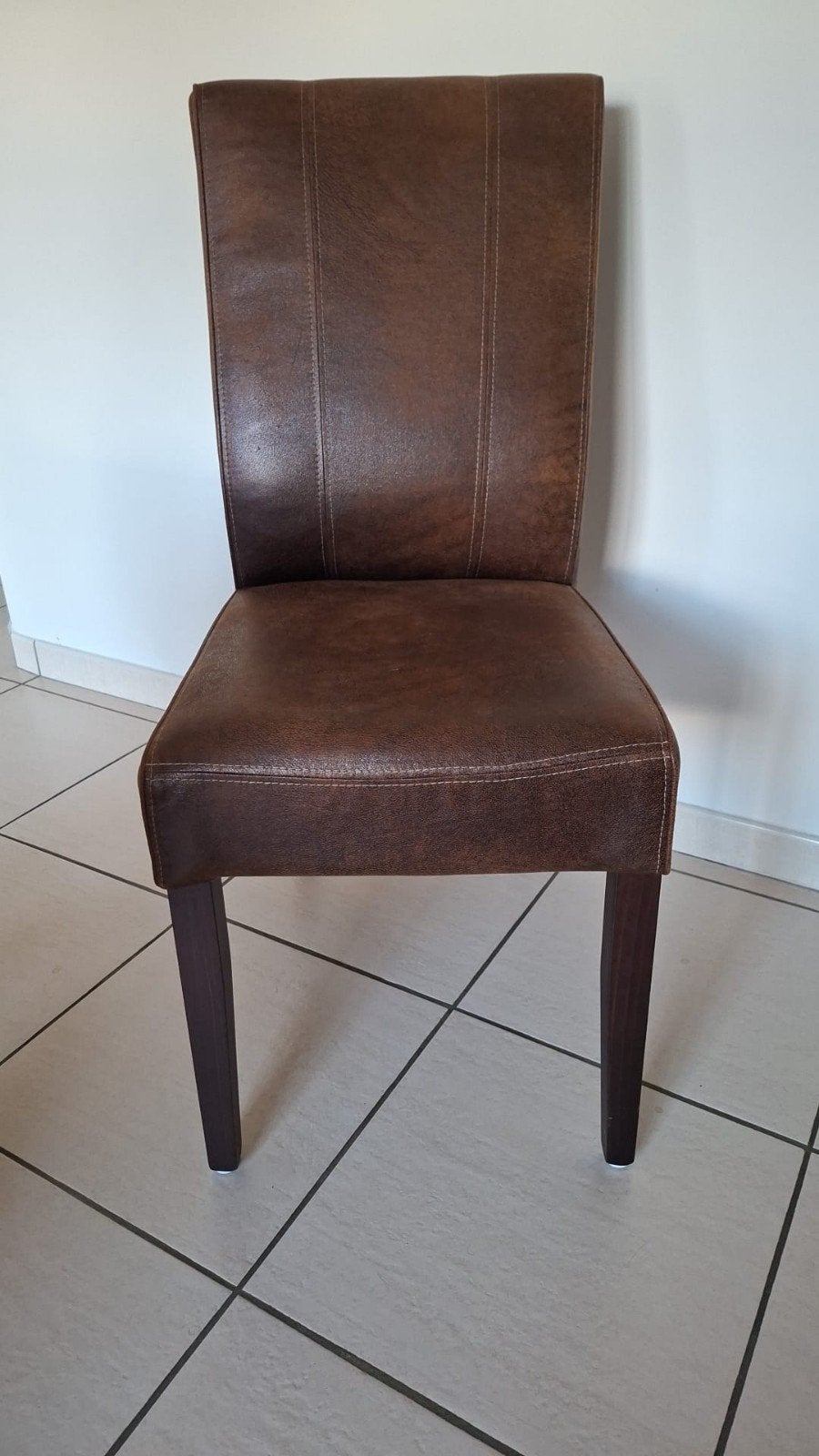 Chaise de salle à manger 6 pièces., Enlèvement, Comme neuf, Brun