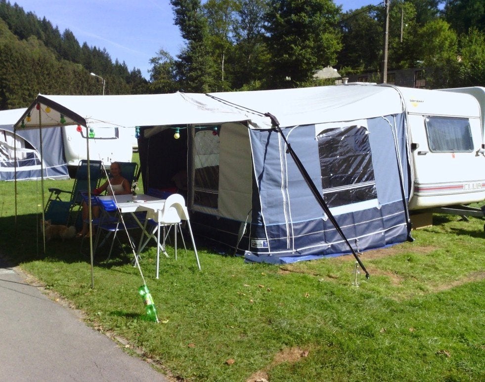 Mooie 750 kg caravan met voortent en luifel - Vertrekklaar, Caravanes & Camping, Enlèvement