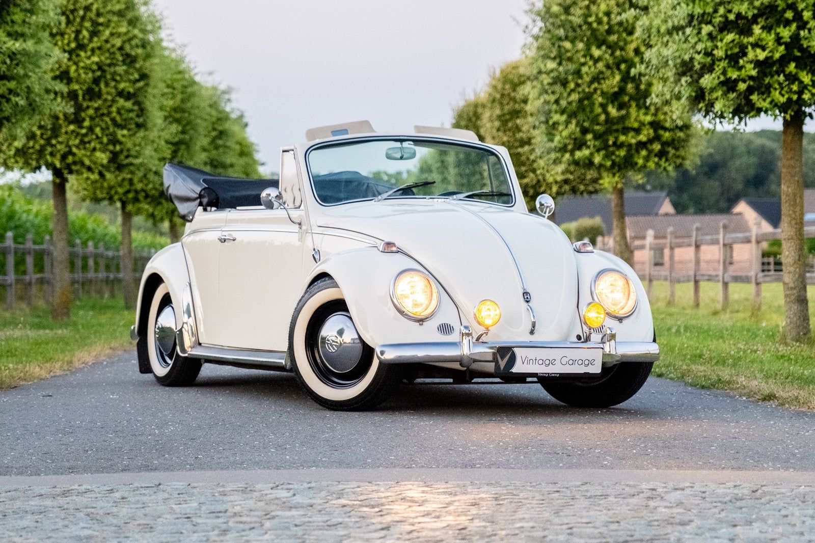 VW Kever Cabrio - 1966, Achterwielaandrijving, 4 cilinders, Cabriolet, Leder en Stof