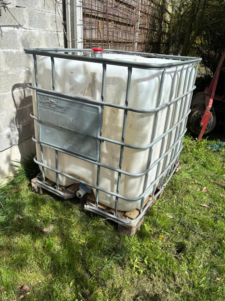Ibc watervat, Tuin en Terras, Ophalen, Kunststof, Gebruikt, Met kraantje