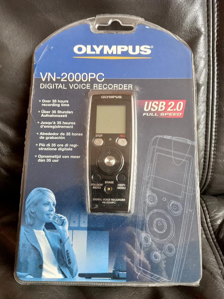Digitale dictafoon Olympus VN-2000PC, Audio, Tv en Foto, Bandrecorder, Ophalen of Verzenden, Bandrecorder