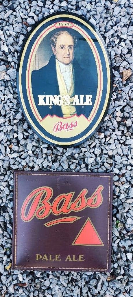 King's Ale BASS+Pale Ale reclames 1976-1979, Verzamelen, Ophalen of Verzenden, Zo goed als nieuw, Reclamebord