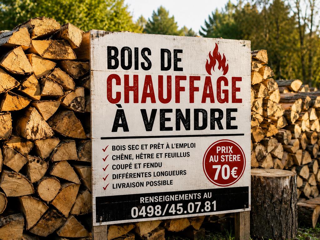 BOIS DE CHAUFFAGE DISPONIBLE – CHALEUR GARANTIE !, Jardin & Terrasse, 6 m³ ou plus, Enlèvement ou Envoi, Bûches
