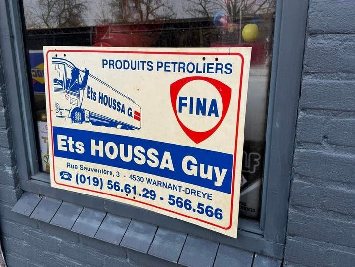 Vintage FINA Reclamebord, Verzamelen