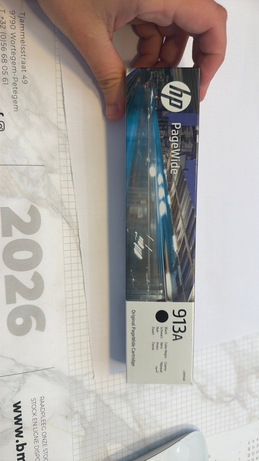 HP 913A originele zwarte PageWide cartridge, Ophalen of Verzenden, Cartridge, HP