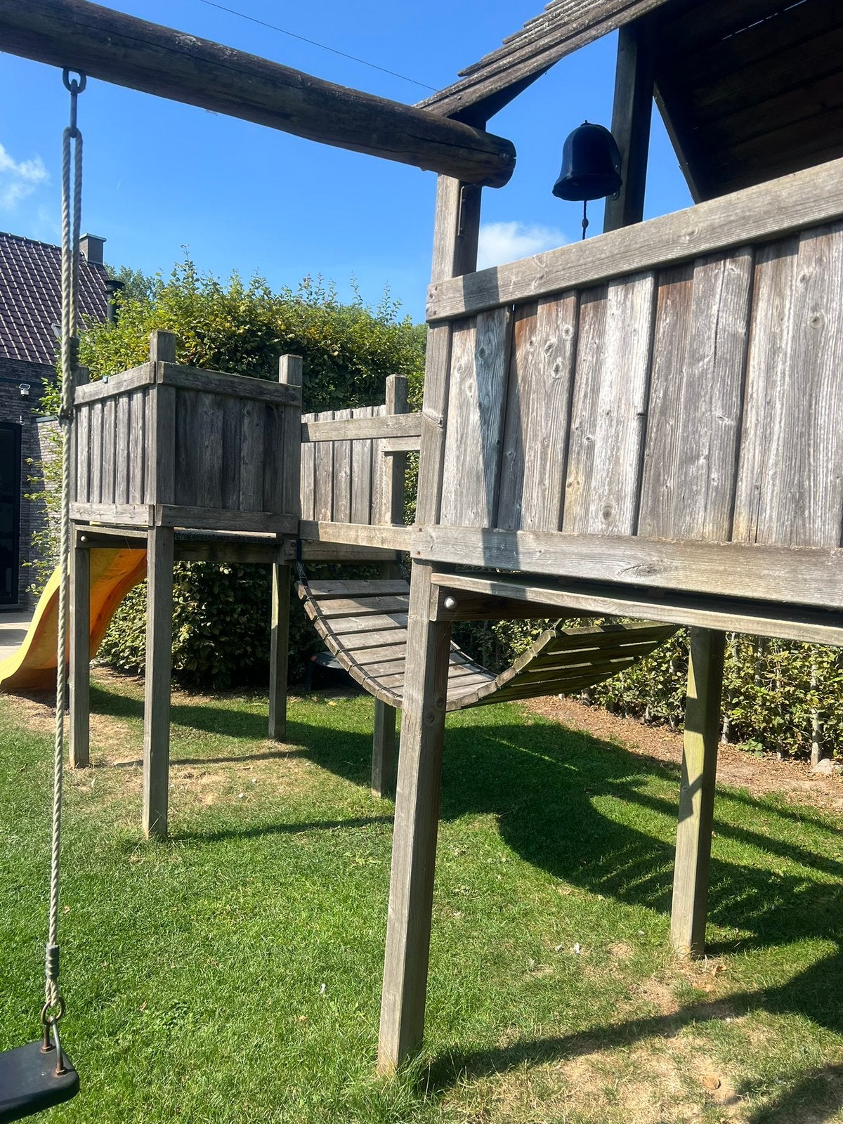 Schommel, Ophalen, Gebruikt, Glijbaan