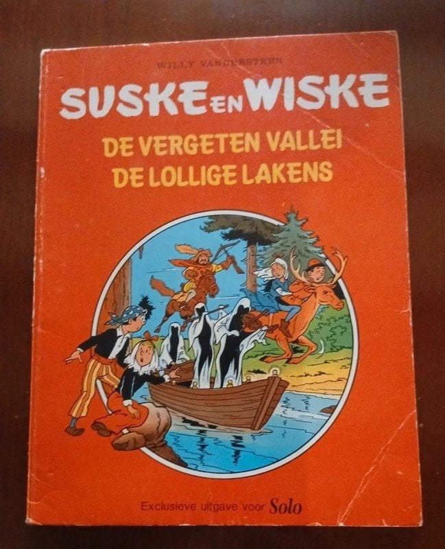 Suske & Wiske  De vergeten vallei/De lollige lakens (Solo), Enlèvement ou Envoi, Willy Vandersteen, Une BD, Utilisé