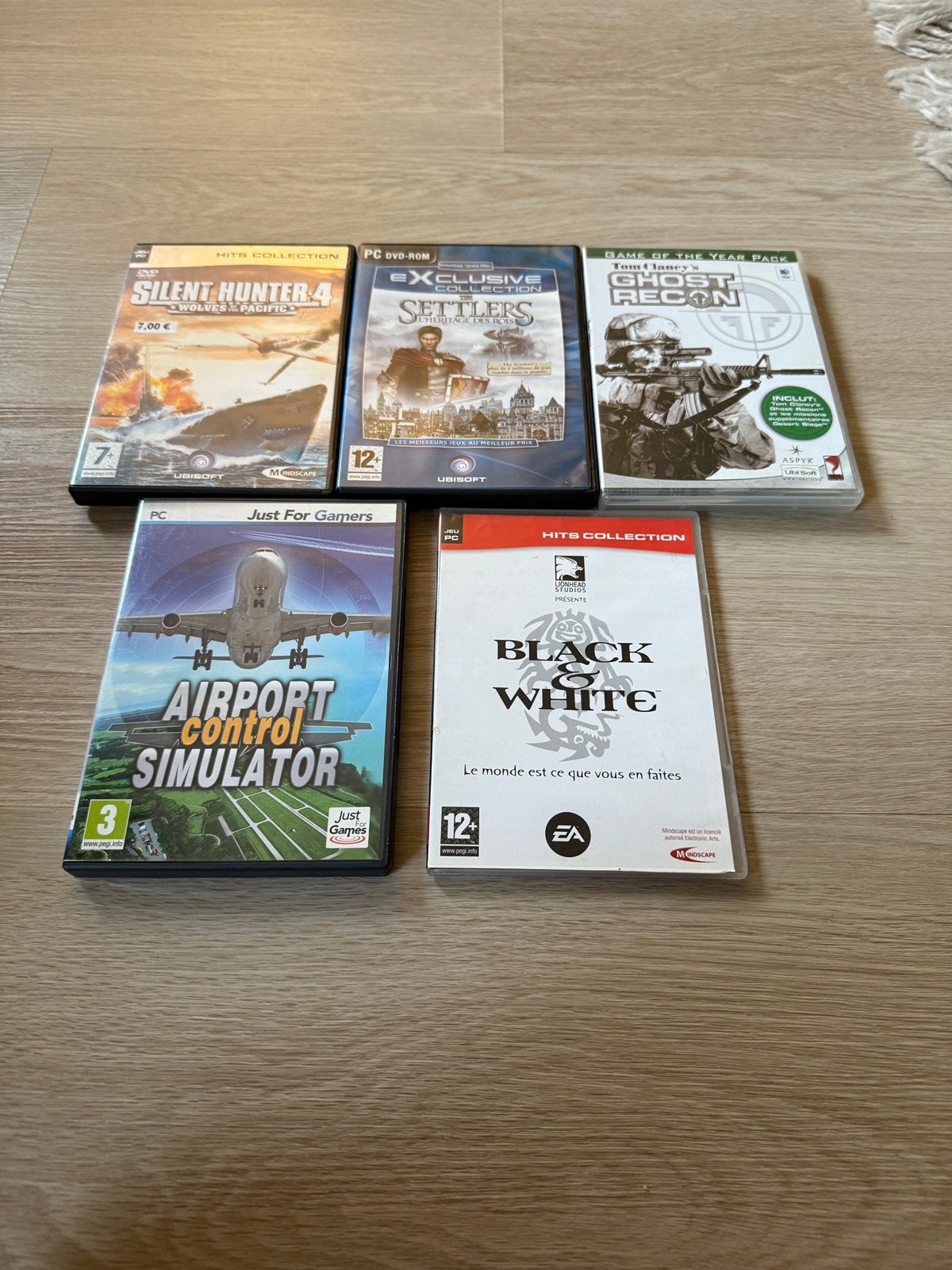 Lot de 5 jeux PC – Ghost Recon, Silent Hunter, Settlers, Consoles de jeu & Jeux vidéo, Envoi, Comme neuf, Simulation