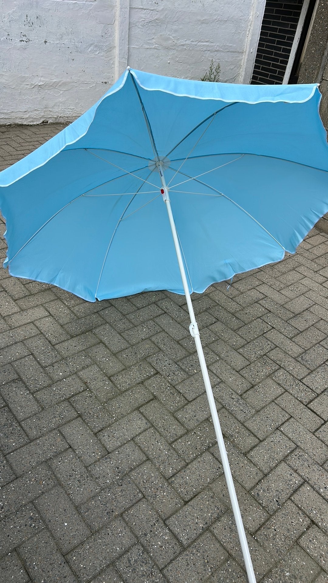 Ikea parasol 140 cm, Ophalen of Verzenden, Zo goed als nieuw