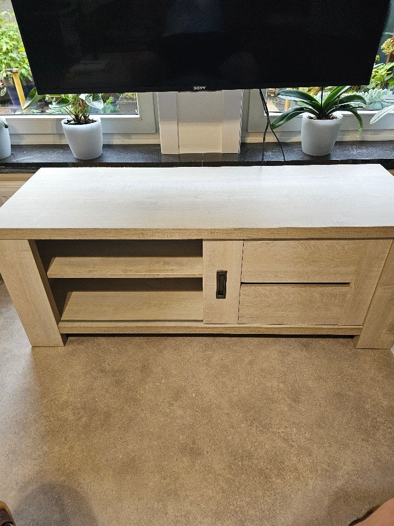 TV Kast met schuifdeur, 25 à 50 cm, Moins de 100 cm, Comme neuf, 100 à 150 cm