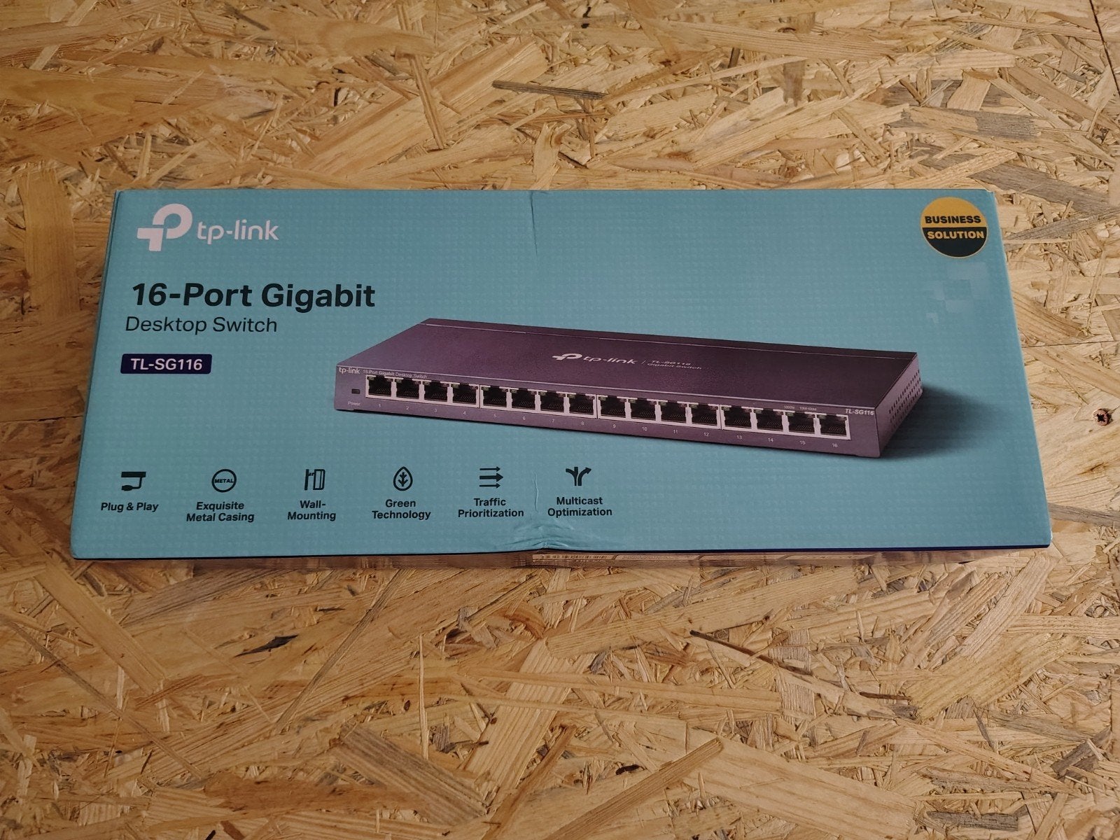 TP-LINK Gigabit switch 16 poorten, Computers en Software, Netwerk switches, Ophalen, Nieuw