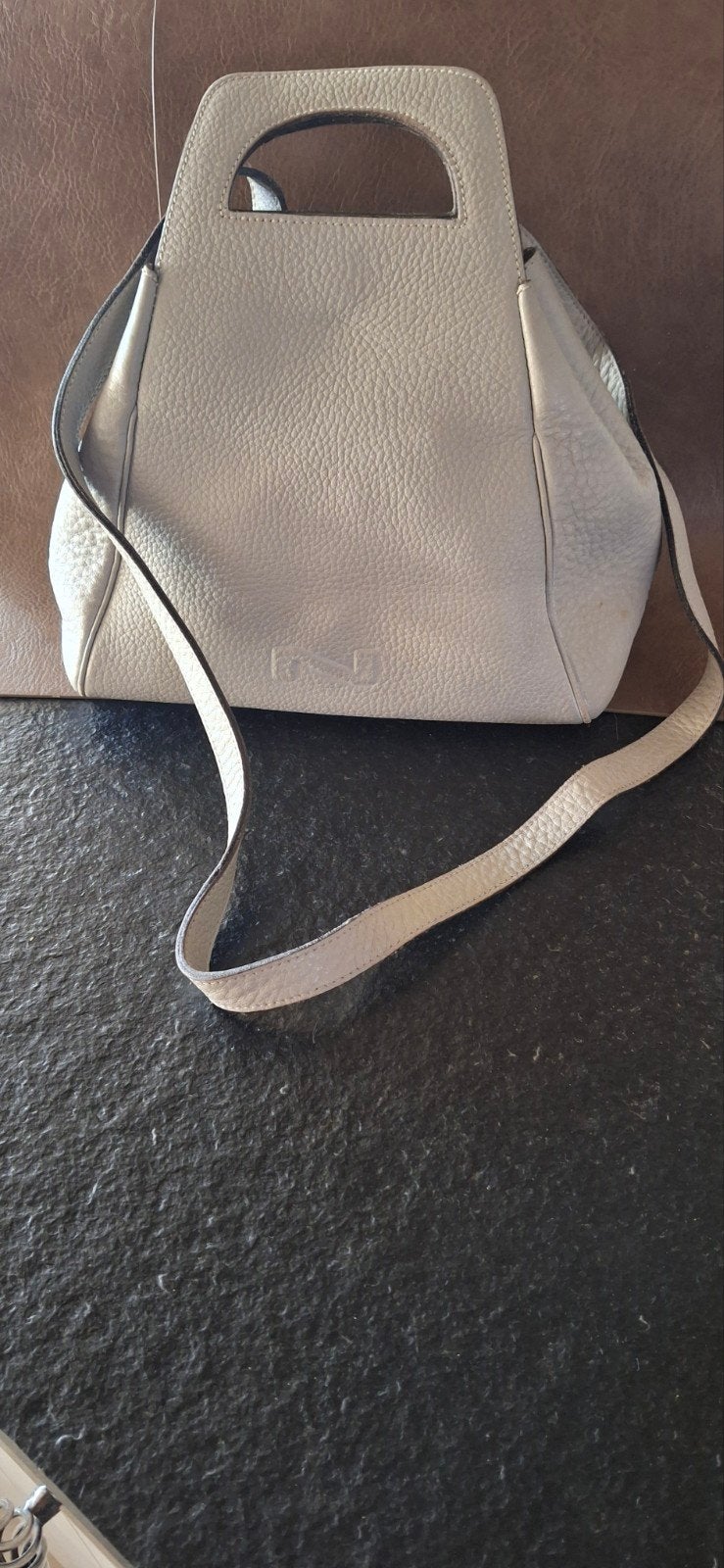 Nathan-Baume handtas, Handtassen en Accessoires, Ophalen of Verzenden, Beige, Handtas
