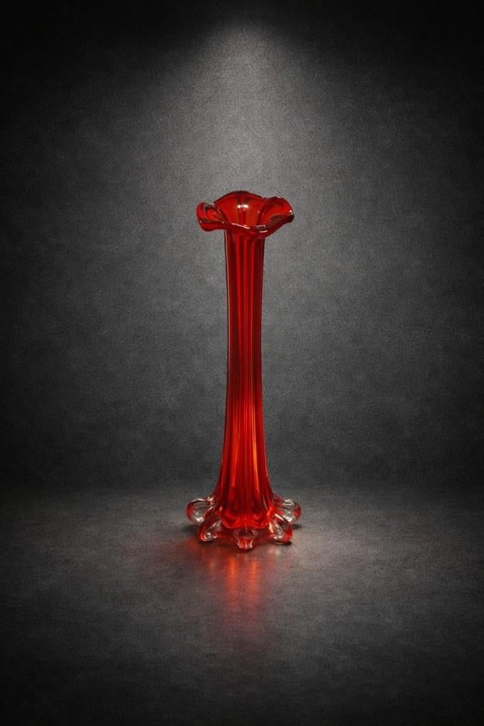 Vase soliflore en verre de Murano, Antiquités & Art, Antiquités | Vases, Enlèvement
