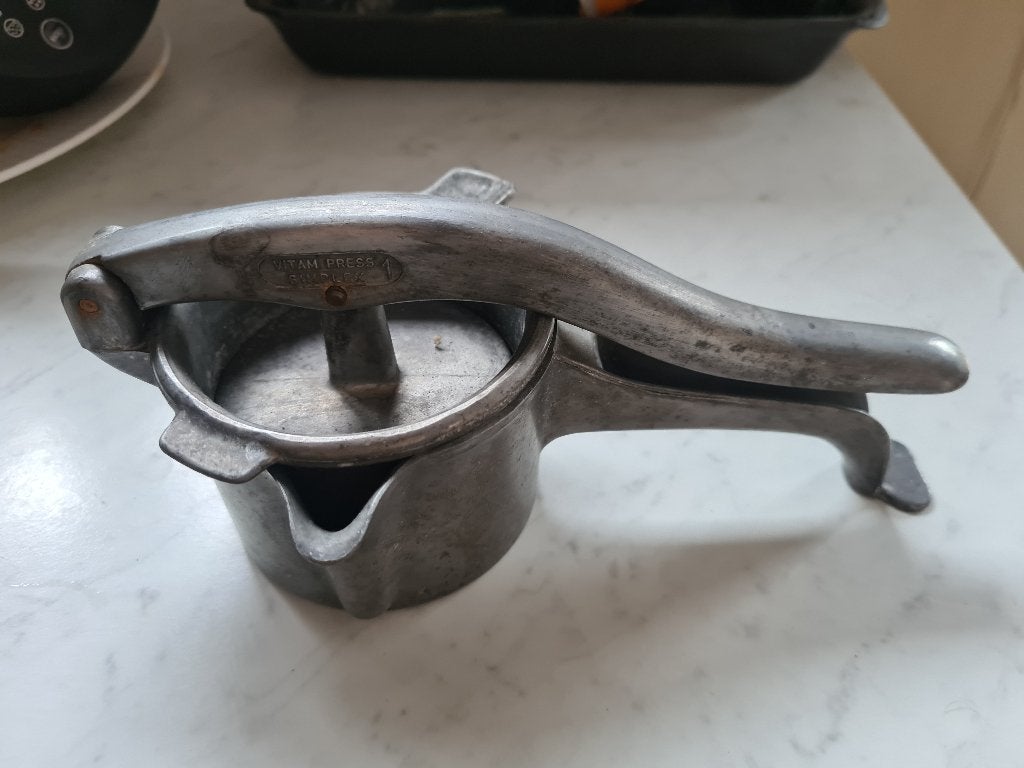 antieke fruitpers vintage vitam press simplex 1, Antiek en Kunst, Ophalen