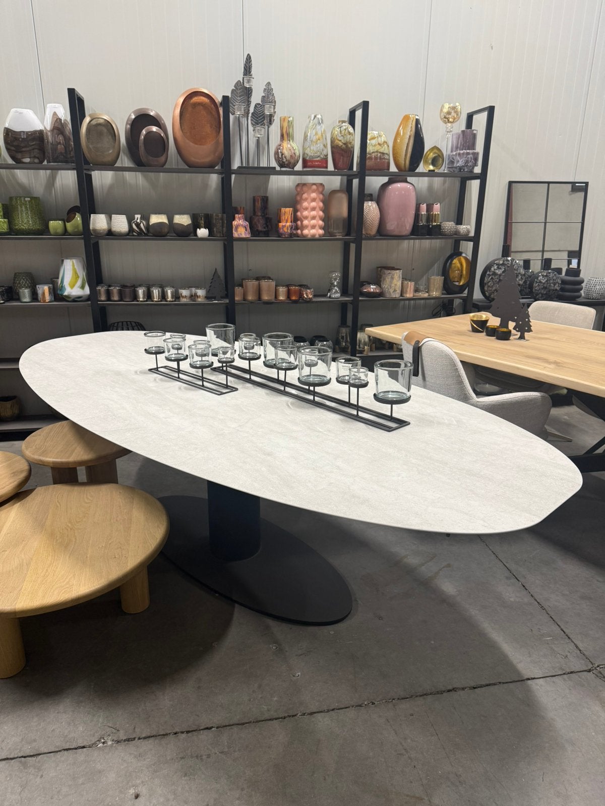Tafel keramiek 260x120cm, Huis en Inrichting, 100 tot 150 cm, Wagenaarstraat 39 waregem, Algu design, Ophalen of Verzenden
