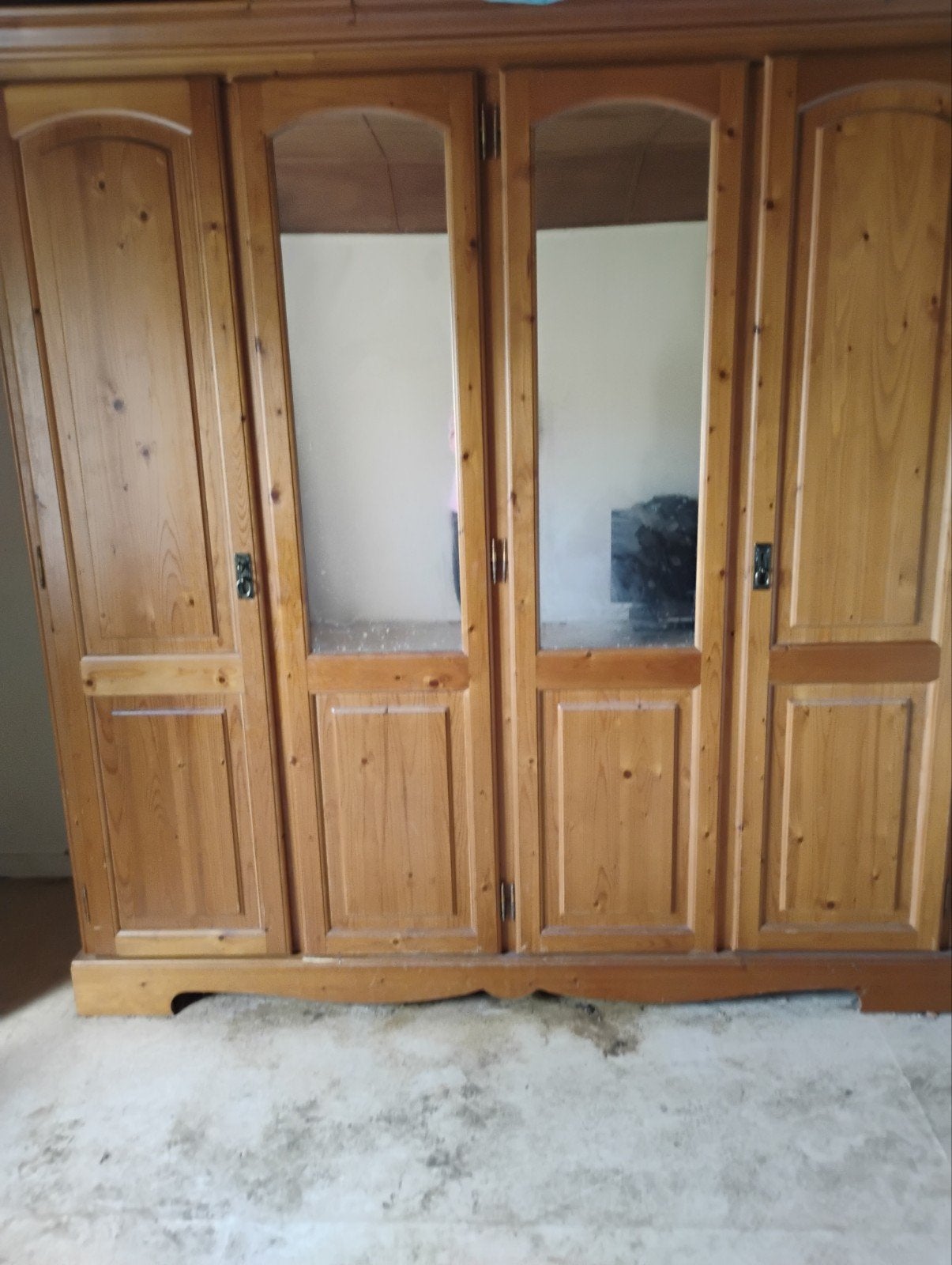 Garde-robe en pin massif, Maison & Meubles, Enlèvement, Utilisé