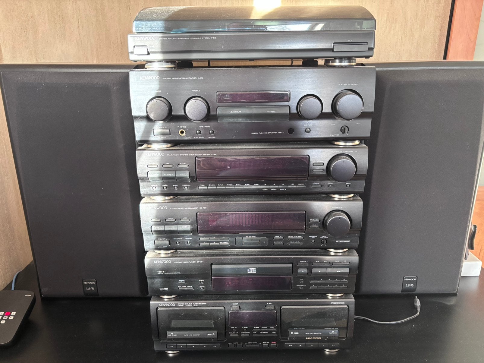 Kenwood : complete stereotoren incl platenspeler, TV, Hi-fi & Vidéo, Chaîne Hi-fi, Enlèvement, Comme neuf
