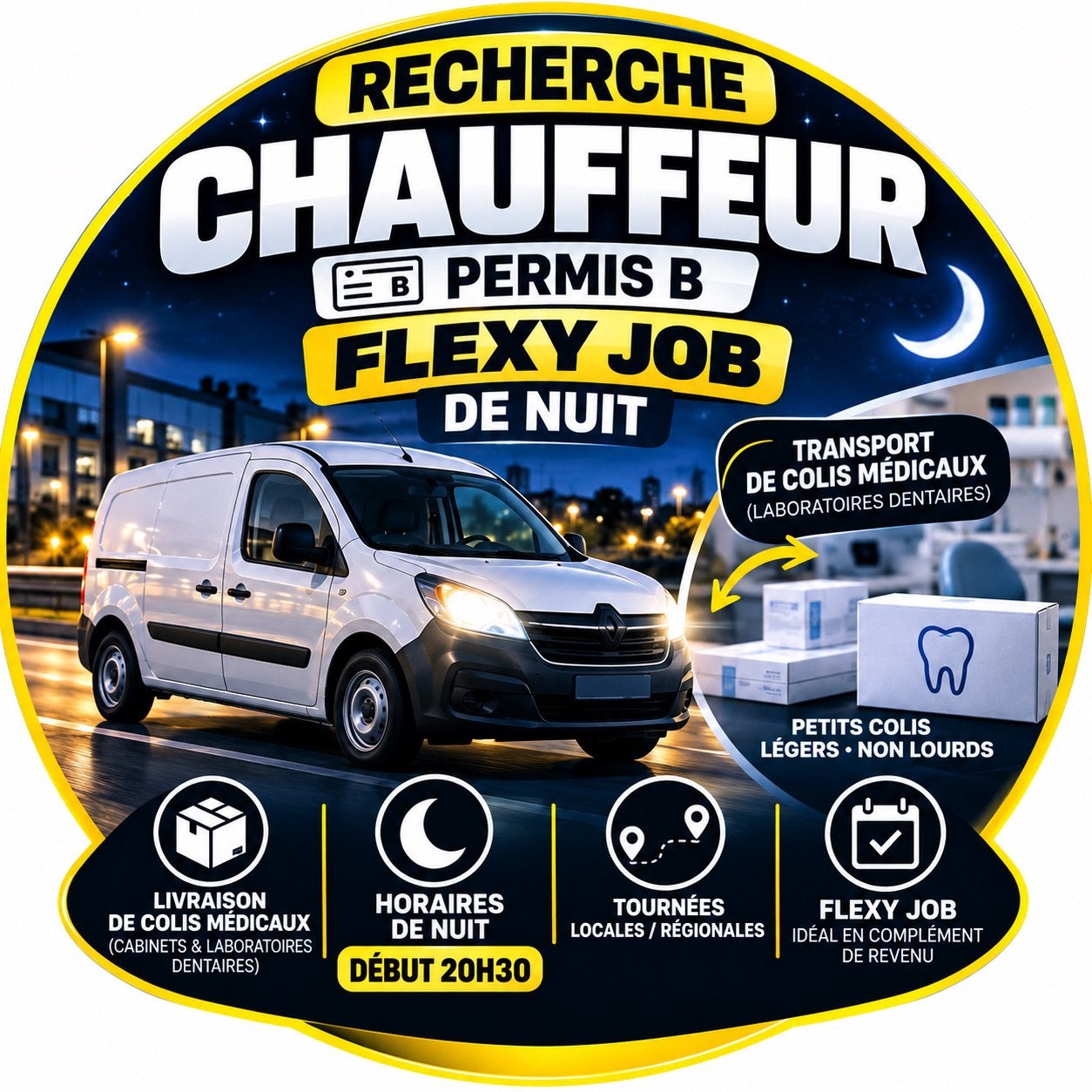 RECHERCHE CHAUFFEUR PERMIS B – FLEXI-JOB
