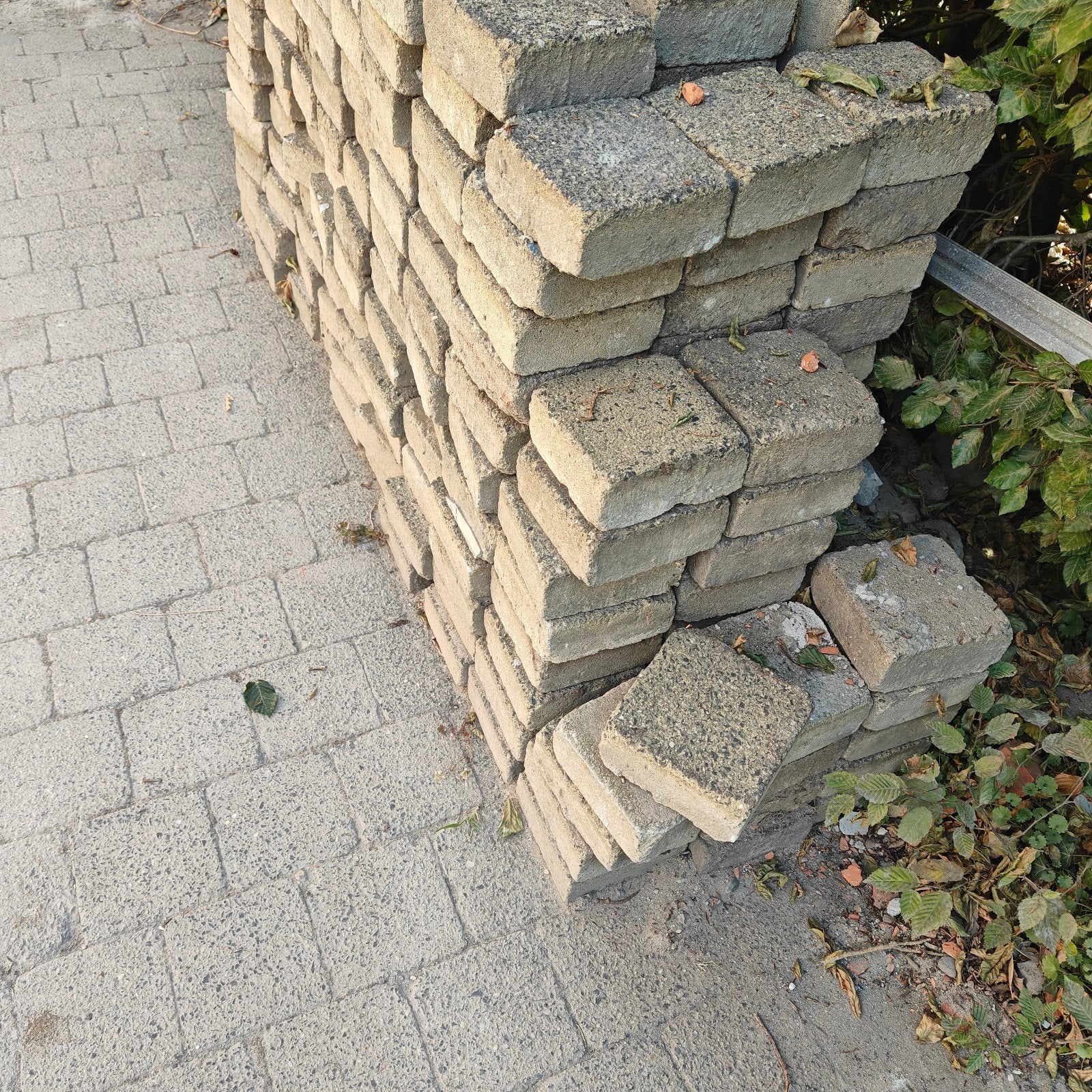 klinkers 14x14cm - gratis - 20m², Enlèvement, Briques
