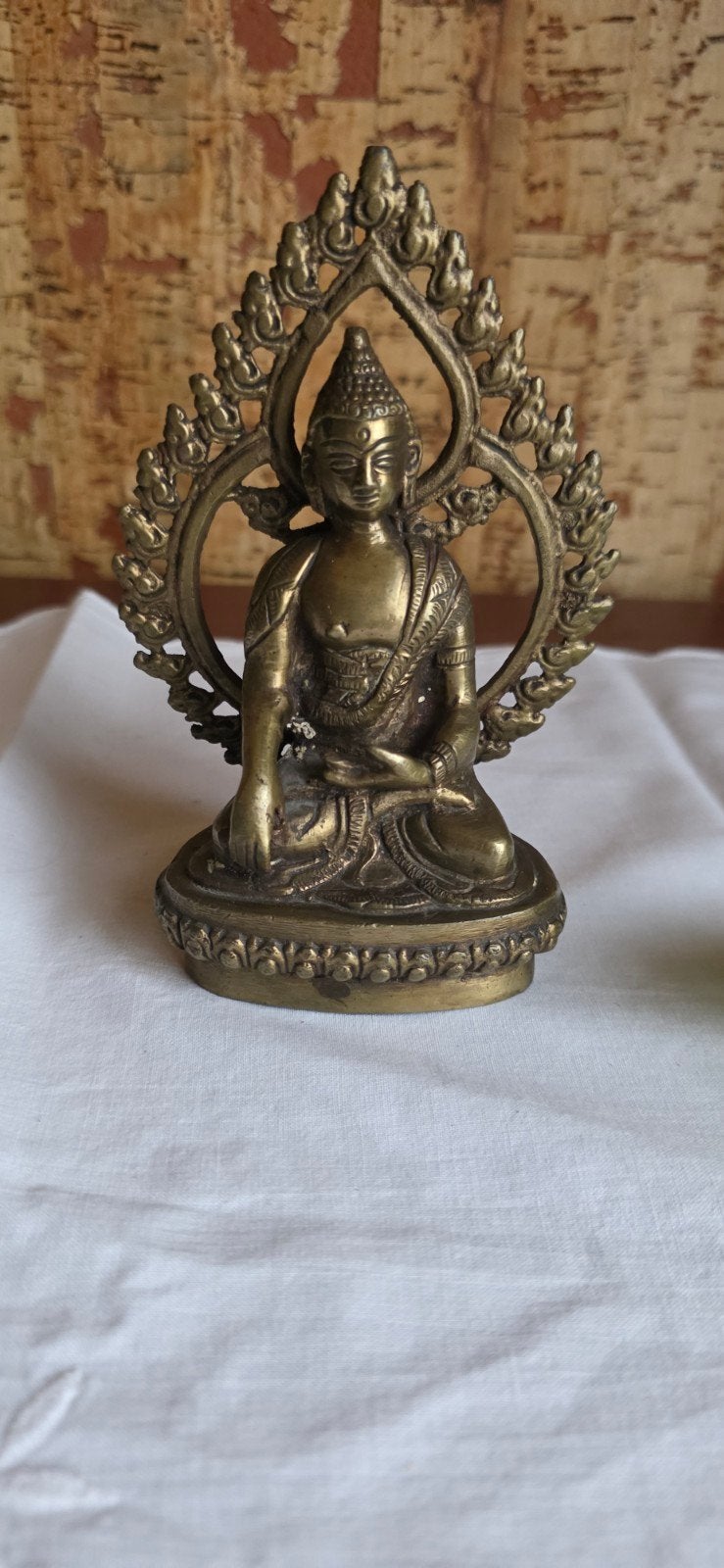 Bouddha 12 cm en laiton, Maison & Meubles, Accessoires pour la Maison | Statues de Bouddha, Enlèvement ou Envoi