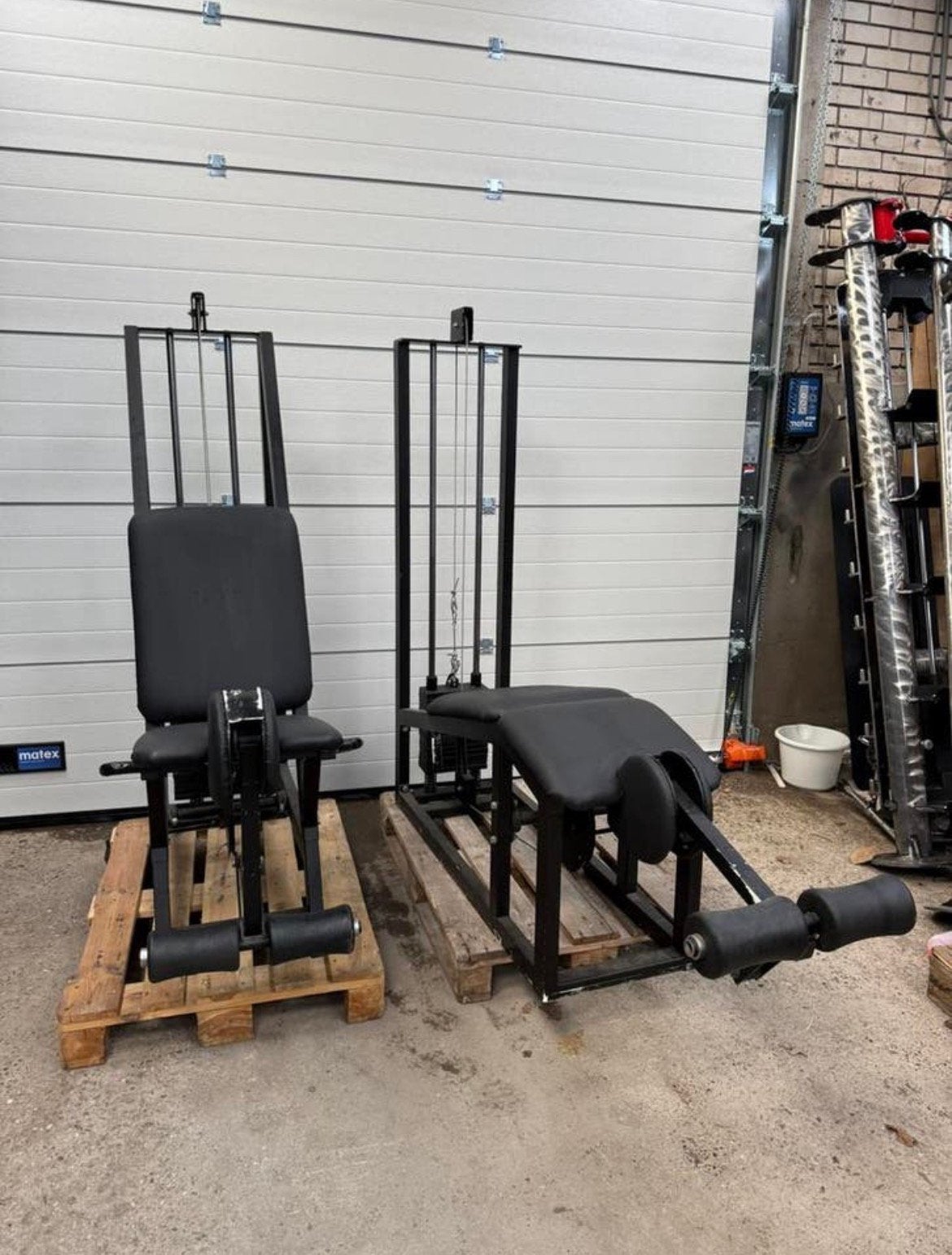 Panatta Leg curl / leg extension 2 machines / old school, Enlèvement, Utilisé, Bras, Autres types