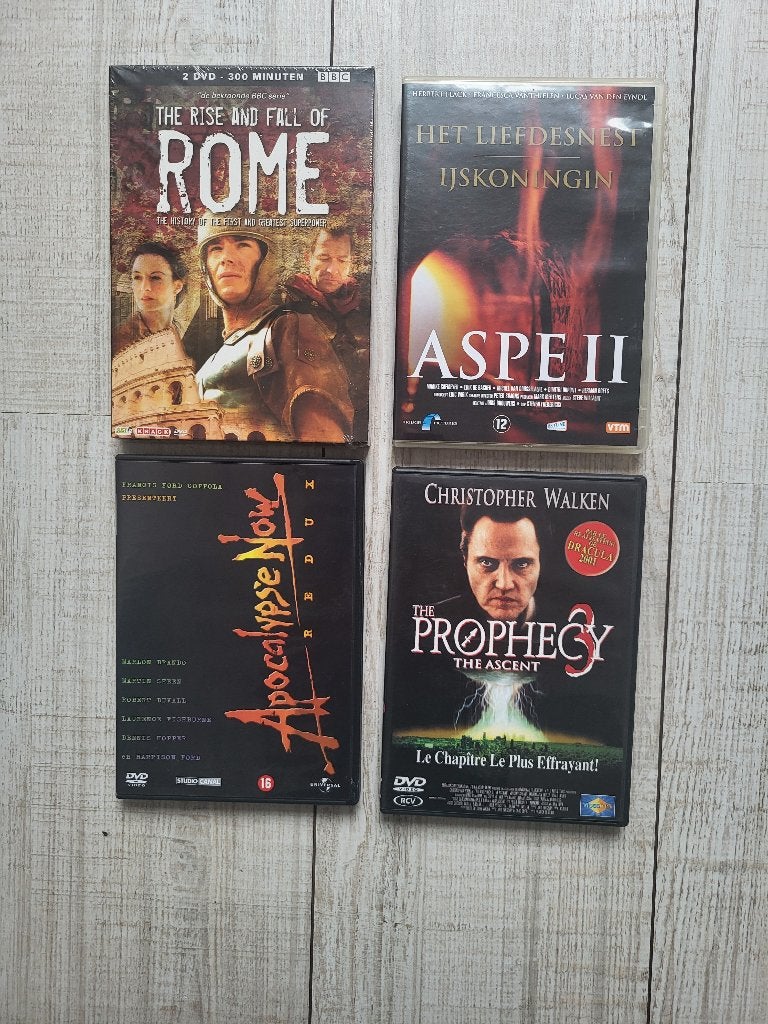 3 DVD en parfait état et 1 double DVD : neuf., CD & DVD, Tous les âges, Enlèvement ou Envoi, Comme neuf, Action