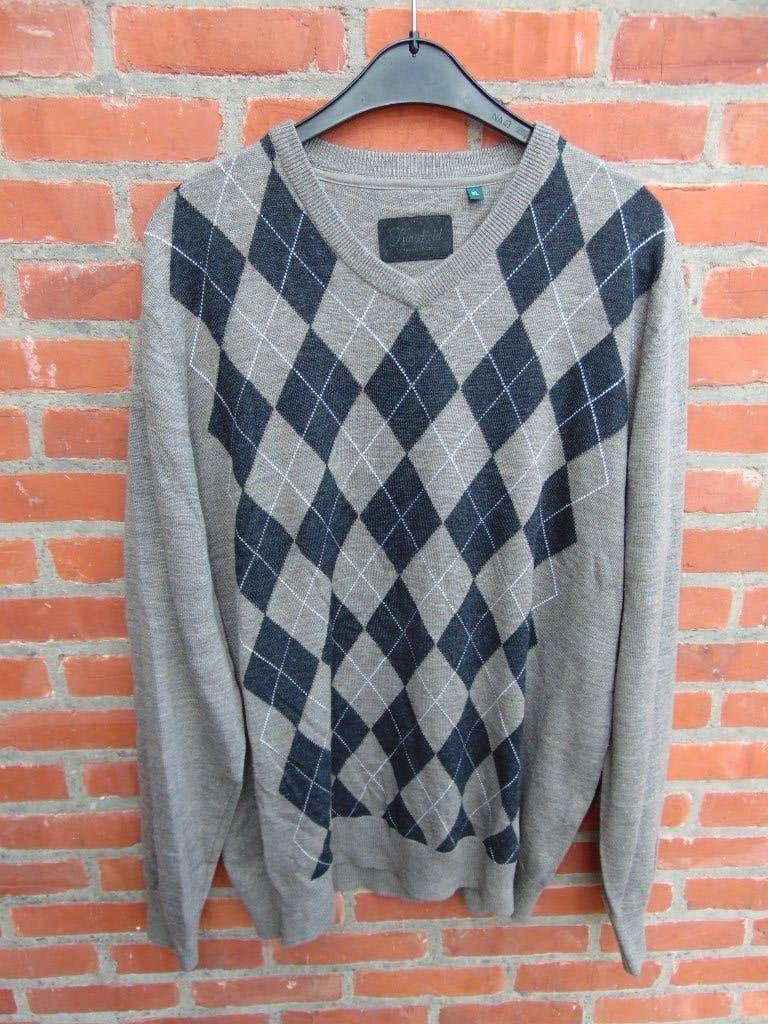 Dunne trui met wol in zeer goede staat, Kleding | Heren, Ophalen of Verzenden, Gedragen, Maat 56/58 (XL), Bruin